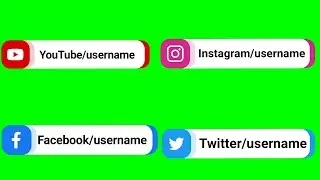 Social media Green Screen. copyright free video music green screen Lkb