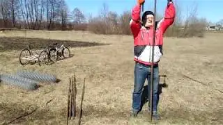 Початок установки забора