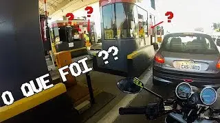 PRIMEIRA VEZ QUE PASSEI DE MOTO PELO PEDÁGIO, MOTO NÃO PAGA MOÇO! KKK