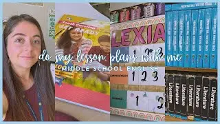 LESSON PLAN WITH ME | Middle School English Teacher Vlog