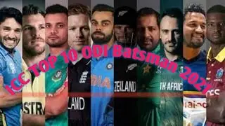 Top 10 best batsman in ODI 2021।ODI Ranking Top 10 player in the World। ICC ODI Batsman Ranking 2021