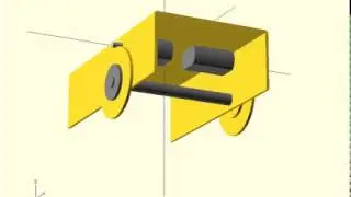 Ultra low cost laser cut cardboard robot for DC motor.