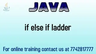 if else if ladder in java