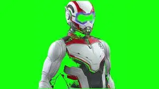 Green screen Avenger time quantium suit up