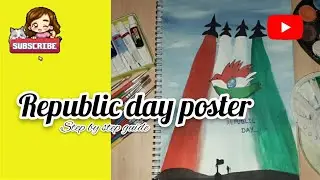 Republic day poster making...#postermaking #republicday