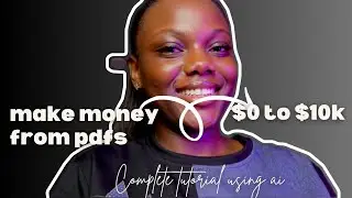 How to make money selling PDFS online using Ai (Step by Step)