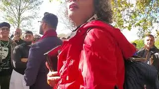 Speakers Corner   Shalini Gets Water Thrown On Her And Gets Her Israeli Flag Sto
