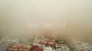 عاصفة رملية في دولة الكويت