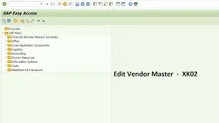 How to edit vendor master data in SAP MM   ||   VM 5