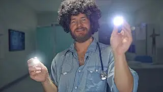 [ASMR] Dr. Bob Ross Happy Eye Examination (follow the light)
