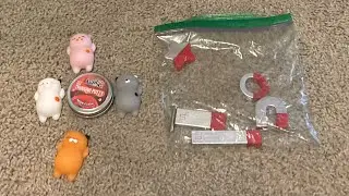￼￼￼ emoji cats  and thinking putty  and ￼ magnetic stuff￼￼￼!!!!