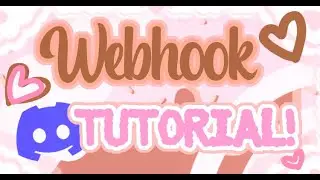 🧁 Easy Setup | Webhook tutorial ! How to make a bot type a message