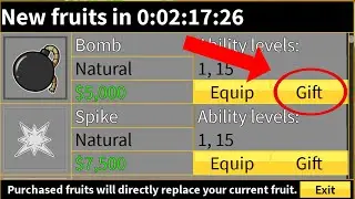 Gifting EVERYONE Bomb Fruit in a random server [Blox Fruits]