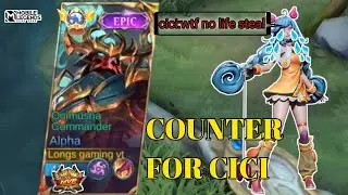HOW TO COUNTER CICI MOBILE LEGENDS BANG BANG| ALPHA GAME PLAY#mobilelegends #viral #alphagameplay