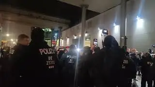 12.01.2024 - Flashmob der Palästinenser am Berlin Hauptbahnhof.