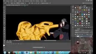 Photoshop cs6 - Como fazer jutsu bola de fogo(simples)