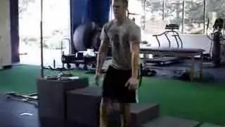 Optimal Performance -  Athlete does 20 single leg squats