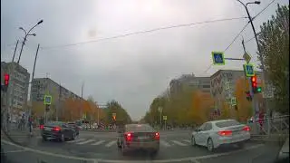 Ускоренное движение на автомобиле по улицам Тюмени/Fast Trip on streets of Tyumen