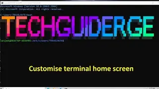 How to customise Terminal home screen