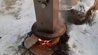 Зимнее горячее копчение -это к нам !!! Мороз 25