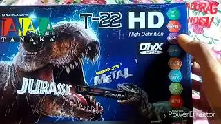 Unboxing reciver TANAKA JURASSIC T-22 HD
