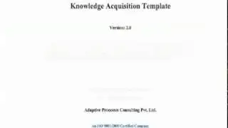 Knowledge Acquisition Template