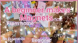 Vlog: Making magnets of my characters with a Printer & Laminator