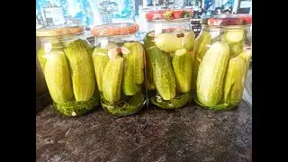 Вкусные и хрустящие маринованные огурцы на зиму. Без стерилизации
