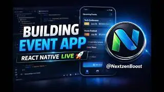 “Creating Event App in React Native 📱 | Live Stream Coding”