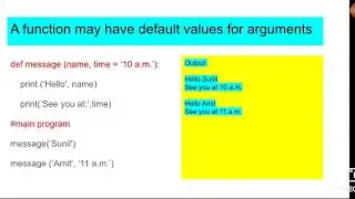 python concepts - Default arguments for functions in python