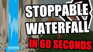 How to make 2D stoppable waterfall | Unity in 60 seconds