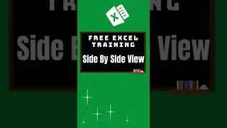 Excel Bites - Section 1:  two screens side by side (#9) - #shorts