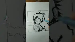 как нарисовать маленького Саске