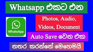 How to disable automatic saving of photos, audio, video and documents coming to WhatsApp | SL Viji