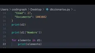 Python - Diccionarios de datos