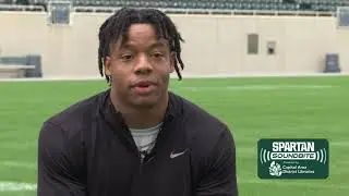 Spartan Soundbite: RB Jalen Berge points out difference between MSU and his former team Wisconsin.