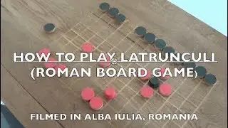 How to play LATRUNCULI (Roman Board Game).