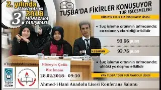 Tuşba Belediyesi 474 | Münazara-03 | 󠅟Tuşba TOBB Fen 93,75 ↔ 93,66 H.Ç. Kız İmam Hatip | 28.02.2018