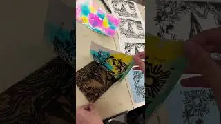 Linocut printmaking | pulling prints #art