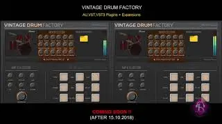 Vintage Drum Factory RDGAudio AU VST VST3 Plugins Teaser