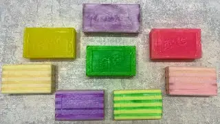Кирпичики китайского мыла 💕💜💛💚💕Dry soap cutting/ ASMR