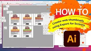 How to create web thumbnails using Export for Screens in Adobe® Illustrator® // Real life example