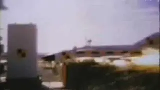 Jet airplane crash test