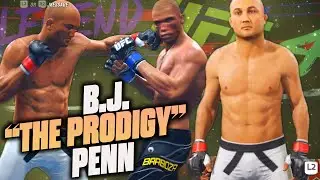 B.J. Penn Is A Powerhouse On UFC 4! Great Boxing and Submissions! EA UFC 4 (PS5)