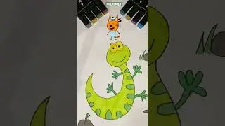 КАК НАРИСОВАТЬ ЯЩЕРИЦУ/ЗМЕЮ/РИСУЕМ ЛЕГКО И ПРОСТО 