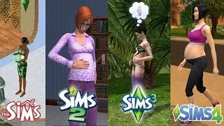 СРАВНЕНИЕ БЕРЕМЕННОСТИ ИЗ ВСЕХ ЧАСТЕЙ ИГРЫ THE SIMS