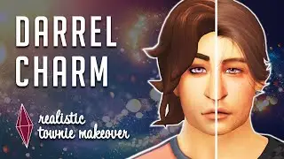 Realistic Townie Makeover - Darrel Charm | Sims 4 CAS | Sims 4 Spellcaster