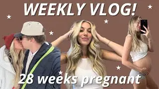WEEKLY VLOG: full makeup routine, pregnancy updates, breastfeeding & MORE!