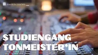 Der Studiengang Tonmeister*in im Porträt