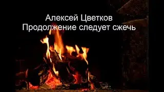 Алексей Цветков. Продолжение следует сжечь.